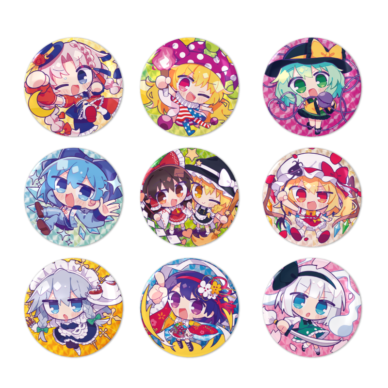 東方ちびキャラ！ランダム缶バッジ！（全9種）